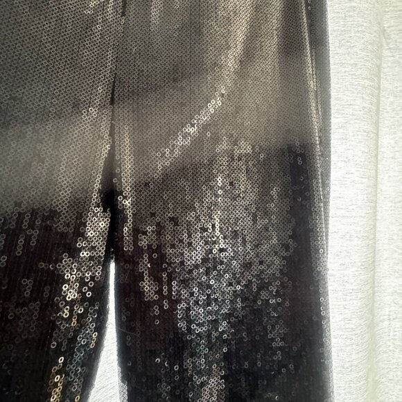 Black Sequin leggings size small like new - Picture 3 of 3